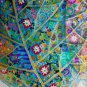 Leaf Abstract Canvas Painting wall art Acrylic Klimt inspired Bali Art Signed