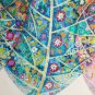 Leaf Abstract Canvas Painting wall art Acrylic Klimt inspired Bali Art Signed