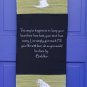 Buddha Affirmation Wall Hanging Happiness Banner hand woven Abaca Bali Art