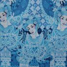 Balinese Blue Fan Dancers Painting Modern Wall Art hand Painted Signed Agung