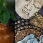 Serene Buddha Wall Panel Folding Screen hand carved painted wood Balinese art