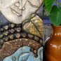 Serene Buddha Wall Panel Folding Screen hand carved painted wood Balinese art