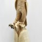 Perched Owl Statue Parasite Mushroom Wood Carving Handmade Lodge decor Bali Art