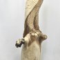 Perched Owl Statue Parasite Mushroom Wood Carving Handmade Lodge decor Bali Art
