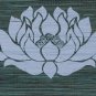 Positive Affirmation Wall Hanging Banner Peace on Earth Lotus Handmade Bali Art