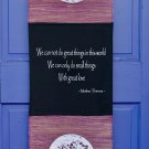 Positive Affirmation Wall Hanging Banner Love hand woven Abaca Fiber Bali Art