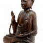Teaching Vitarka Buddha Statue Hand Carved Wood Sculpture Balinese Buddhist art