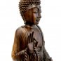 Teaching Vitarka Buddha Statue Hand Carved Wood Sculpture Balinese Buddhist art