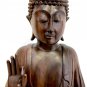 Teaching Vitarka Buddha Statue Hand Carved Wood Sculpture Balinese Buddhist art