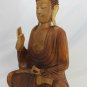 Teaching Buddha Statue Vitarka Mudra Hand Carved Wood Balinese Art sculpture