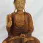 Teaching Buddha Statue Vitarka Mudra Hand Carved Wood Balinese Art sculpture