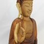 Teaching Buddha Statue Vitarka Mudra Hand Carved Wood Balinese Art sculpture