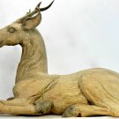 Old Deer Stag Altar Figure Hand Carved Teak Wood Indonesian folk art statue