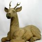 Old Deer Stag Altar Figure Hand Carved Teak Wood Indonesian folk art statue