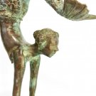 Bronze art Nouveau Mermaid Statue Green Verdigris patina lost wax cast Bali Art