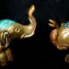 Bronze mini Lucky elephant Statue Bali Art Handmade lost wax casting 4”