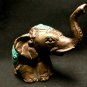 Bronze mini Lucky elephant Statue Bali Art Handmade lost wax casting 4â