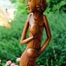 Goddess Dewi Sculpture Gadru Mother of Garuda Statue Balinese Wood Carving Art