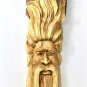 Tree Spirit Wizard Mask wall art sculpture hand carved handmade Woodcarving