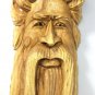 Tree Spirit Wizard Mask wall art sculpture hand carved handmade Woodcarving