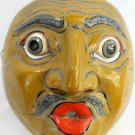 Balinese Surprised Man Drama Mask Hand Carved wood Indonesian Wall art