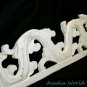 Cosmic Dragon Relief Panel Whitewash carved wood Bali Wall Hanging Art Right