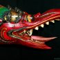 Balinese Garuda Eagle Mask Hand Carved Polychrome wood Bali Wall Art Red