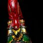 Balinese Garuda Eagle Mask Hand Carved Polychrome wood Bali Wall Art Red