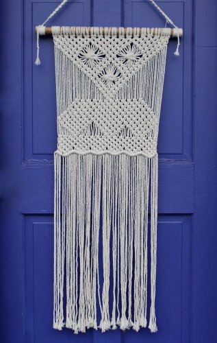 Macrame Wall Hanging Boho Beach cottage Handmade Bali Art Decor