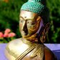 Serene Bronze Buddha head Statue Handmade lost wax cast Sculpture Bali Art
