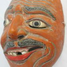 Balinese Drama Mask Crooked Smile Man Hand Carved wood Wearable Bali ART Old