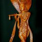 Lord Krishna Statue Flute and Cobra Balinese Wood Carving Sculpture Bali Art