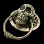 gothic Skull bronze Door Knocker pull Handle Handmade lost wax Cast Bali Art