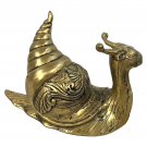 Garden Snail Bronze Sculpture Statue Shell Gastropoda handmade lost wax Cast