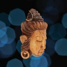 Lord Shiva Mask Wall Art Hand Carved Wood Carving Sculpture Balinese Iconography