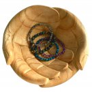Cupped BUDDHA Mudra Offering HANDS Carved wood Jewelry Trinket Bowl Balinese art