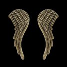 Angel Wings Door Pull Handles Knob Handmade Silvered cast Bronze Boho decor