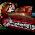Barong Dance Mask Polychrome Hand Carved Wood Java Javanese  Indonesian Folk ART