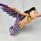 Bali Winged Mermaid Goddess Mobile Spirit Guardian Carved wood Balinese art 15"