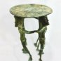 Pillar Candle stand holder Primitive Tribal Solid Bronze Sumatra Indonesian OOAK