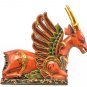 Balinese Winged Deer Statue Temple Guardian Sculpture hand carved wood Bali art