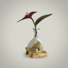 Hydroponic Plant Rooter Propagation Vase Recycled Blown Glass Reclaimed Wood
