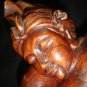 Balinese Father Child Pan Brayut Statue wood carving Sculpture Mas Ubud Bali Art