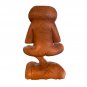 Buddha Frog Statue Yoga Sculpture Vrksansana Tree Pose Wood Carving Balinese Art