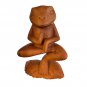 Buddha Frog Statue Yoga Sculpture Vrksansana Tree Pose Wood Carving Balinese Art