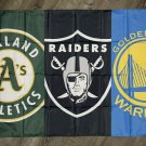 Golden State Warriors Raiders Athletics Flag 3x5 ft Banner Man-Cave