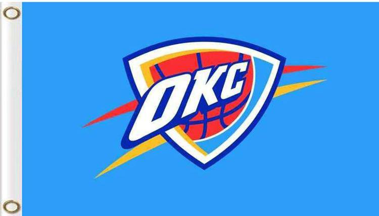 Oklahoma City Thunder Logo Flag 3x5ft