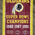 Washington Redskins Vertical Super Bowl Championship Flag 3x5 ft Sports Banner Washington Redskins Vertical Super Bowl Championship Flag 3x5 ft Sports Banner