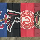 Atlanta Braves Falcons Hawks United FC Flag 3x5 ft Sports Atlanta Braves Falcons Hawks United FC Flag 3x5 ft Sports