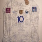 Kylian Mbappe France 2022 World Cup Match Slim Away Long Sleeve Soccer Jersey